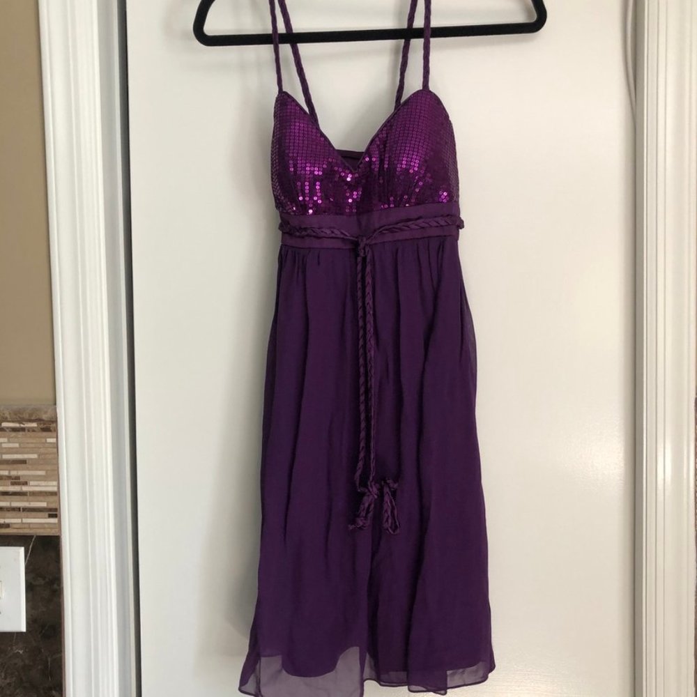 Democracy purple dress size 2 with sequins